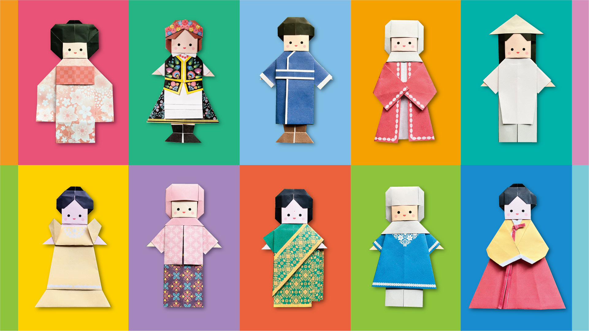 『世界の伝統衣装おりがみ展』開催／湯浅町北町ふれあいギャラリー