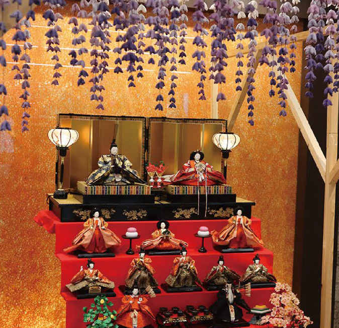 ～ホテルグランヴィア和歌山×九度山町～　古き時代のお雛様がロビーを彩ります！